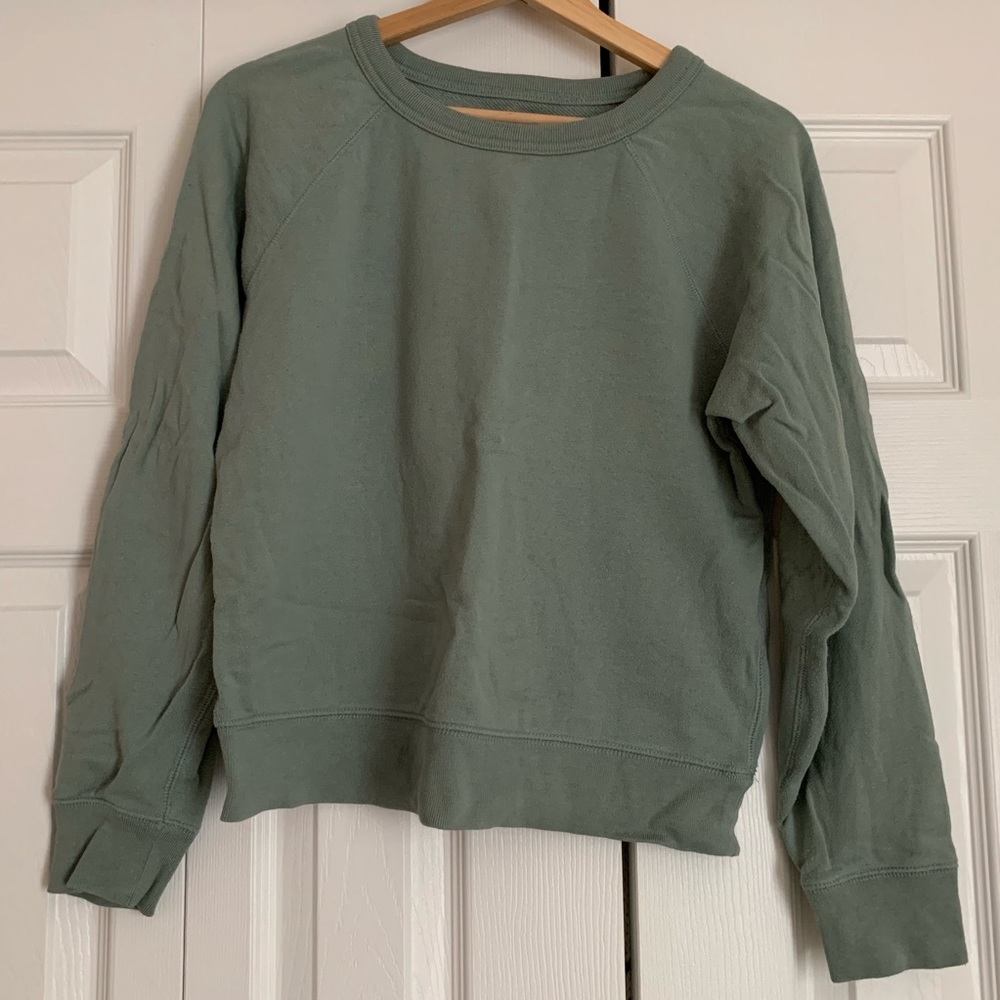 Everlane Lightweight French Terry Crew, size small